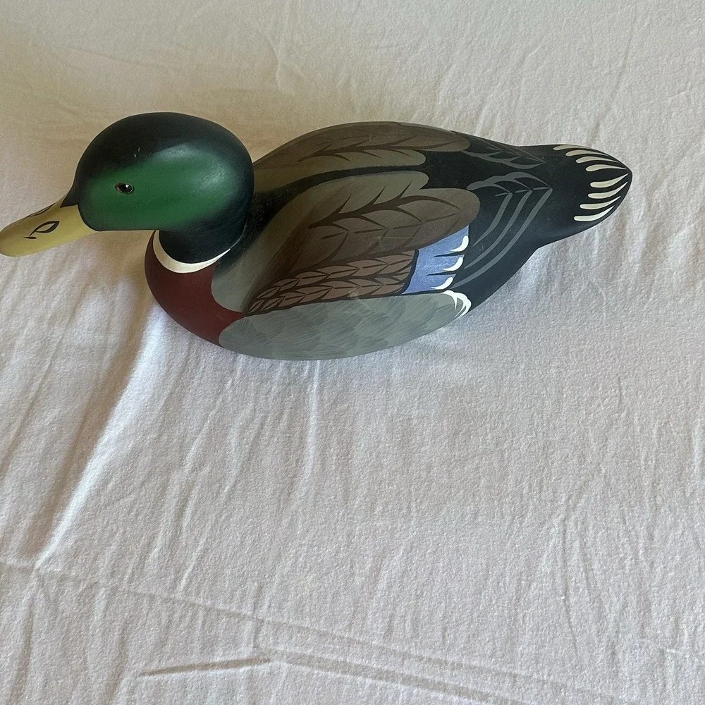 Vintage Hornick Bros Stoney Point Widgeon Duck Decoy Signed Raymond Hornick 1981
